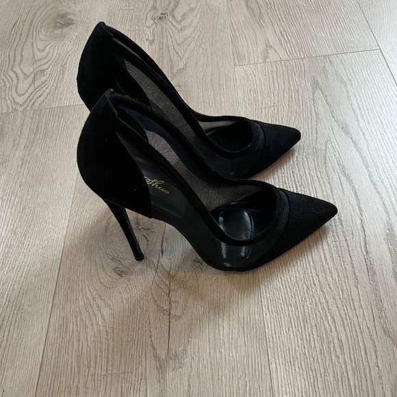 Women 12cm/4.72 Inch Pointed Toe High Heel Pumps Sexy Slip Stiletto Mesh Sz.7 US - Picture 6 of 9